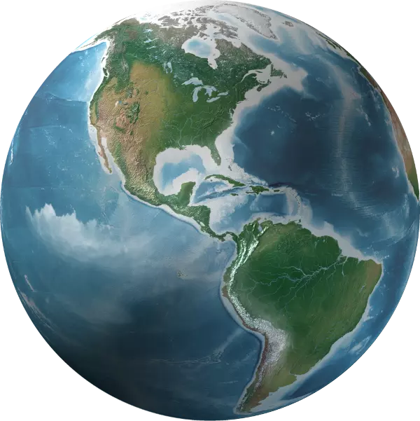 a depiction of Earth from space